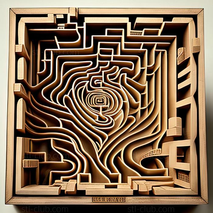 3D model st labyrinth (STL)